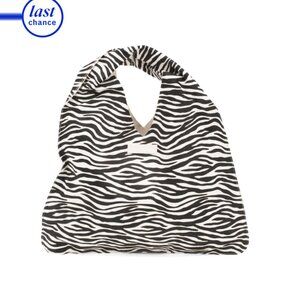 8 OTHER REASONS Zebra Leather Luxe Hobo Slouch Bag